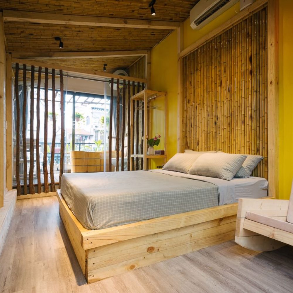 thiết kế buồng phòng Lotus Homestay